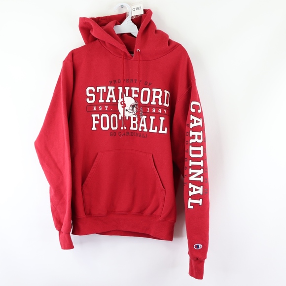 red champion hoodie mens small